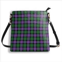 ScotsTee Shop Scottish McArthur of Milton Ancient Tartan Bucket Bag Ladies Shoulder Bag Midi