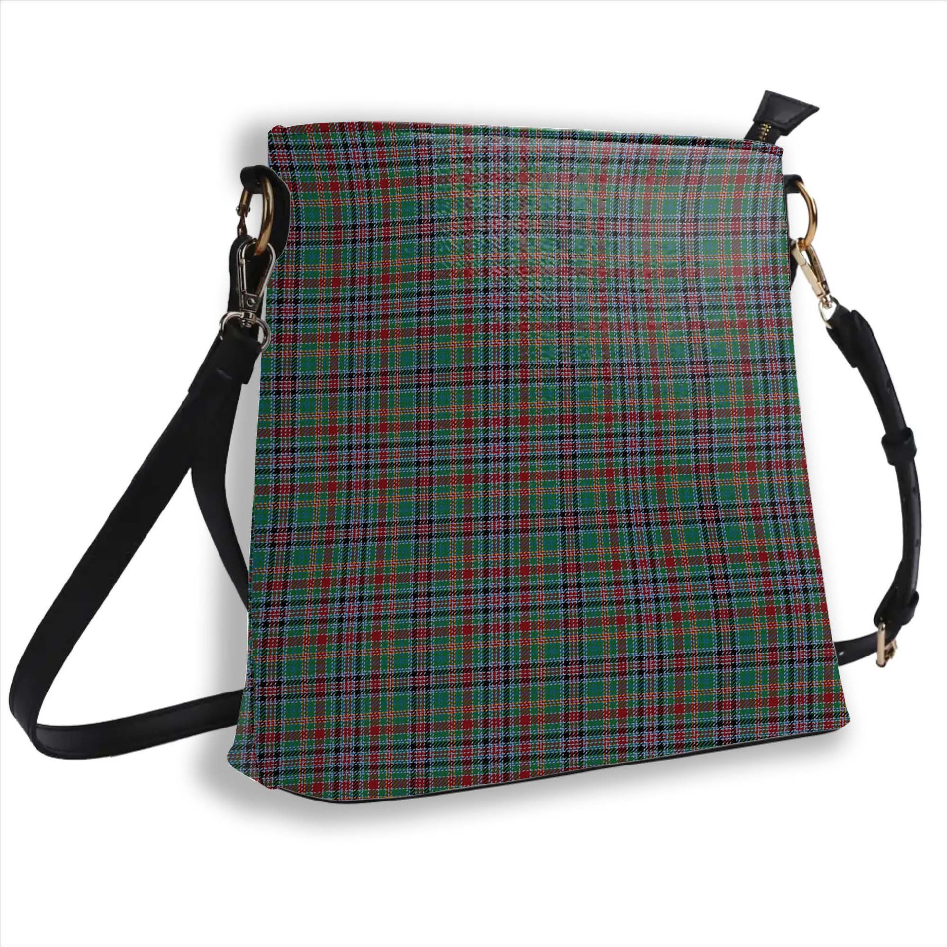 ScotsTee Shop Scottish Russell Old Ancient Tartan Bucket Bag Ladies Shoulder Bag Midi