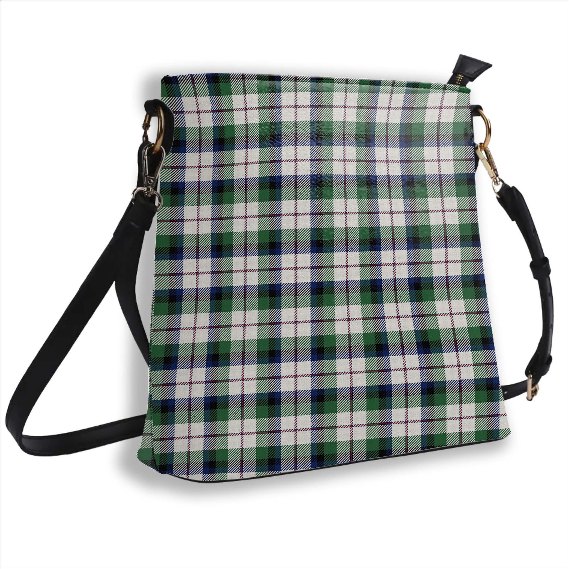 ScotsTee Shop Scottish MacNaughton Dress Modern Tartan Bucket Bag Ladies Shoulder Bag Midi