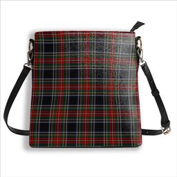 ScotsTee Shop Scottish Stewart Black Tartan Bucket Bag Ladies Shoulder Bag Midi