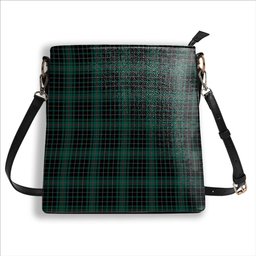 ScotsTee Shop Scottish MacAuley Hunting Modern Tartan Bucket Bag Ladies Shoulder Bag Midi