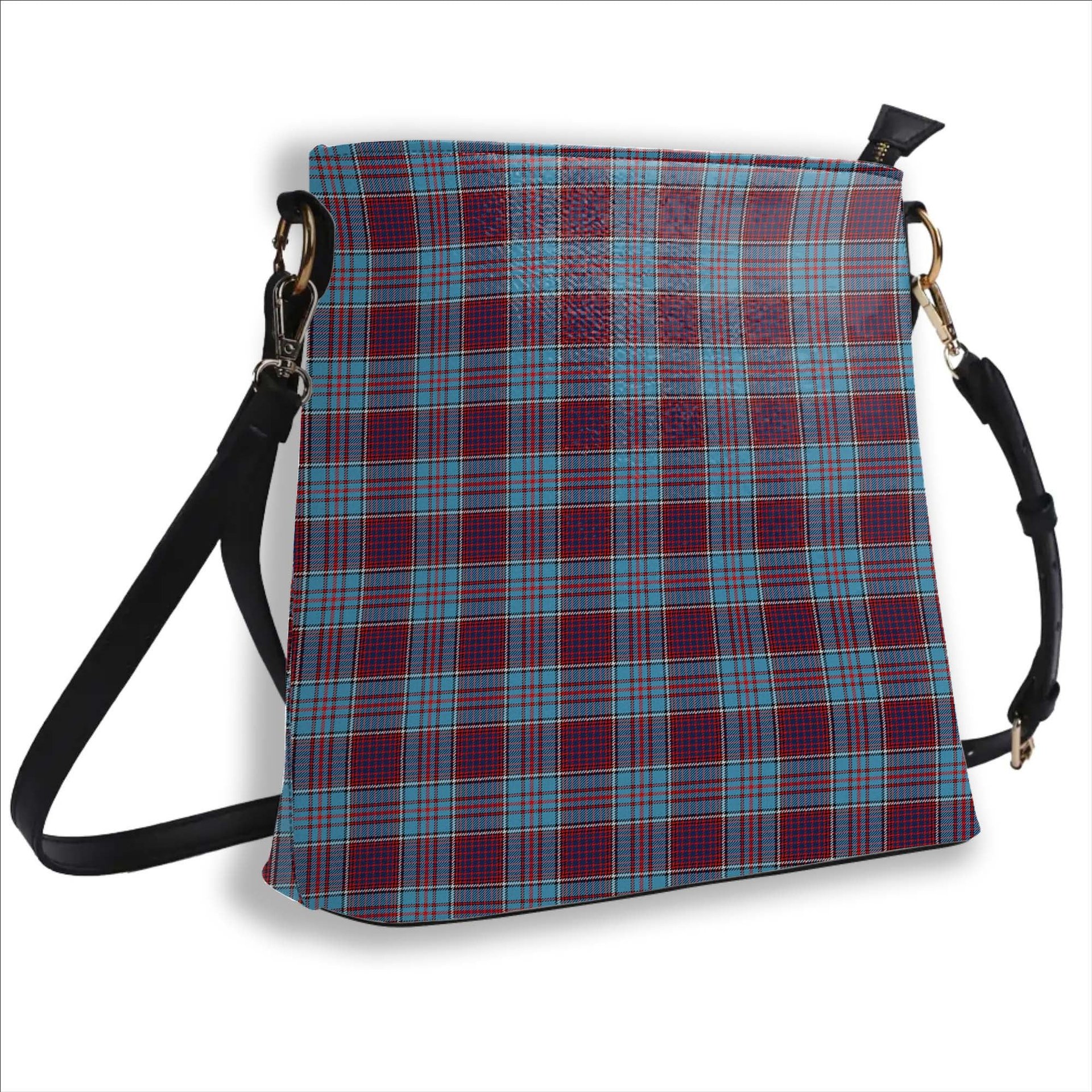 ScotsTee Shop Scottish Royal Canadian Air Force Modern Tartan Bucket Bag Ladies Shoulder Bag Midi