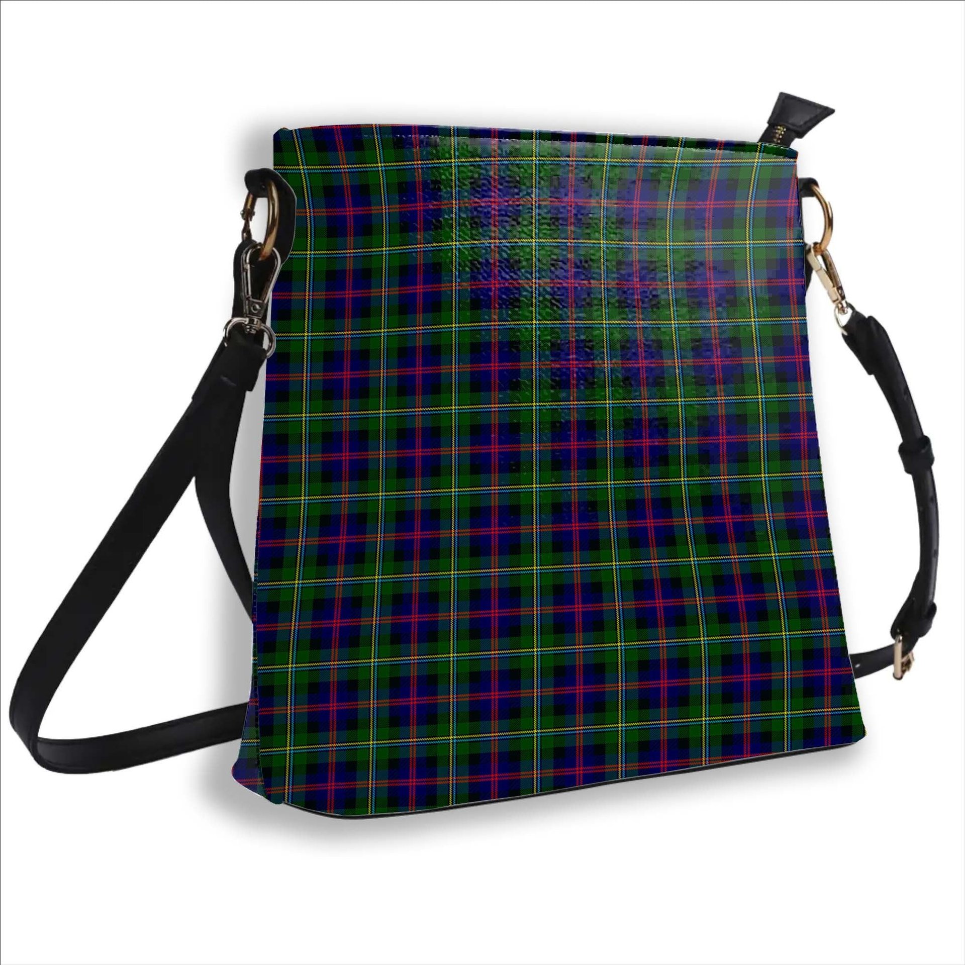 ScotsTee Shop Scottish Malcolm Modern Tartan Bucket Bag Ladies Shoulder Bag Midi
