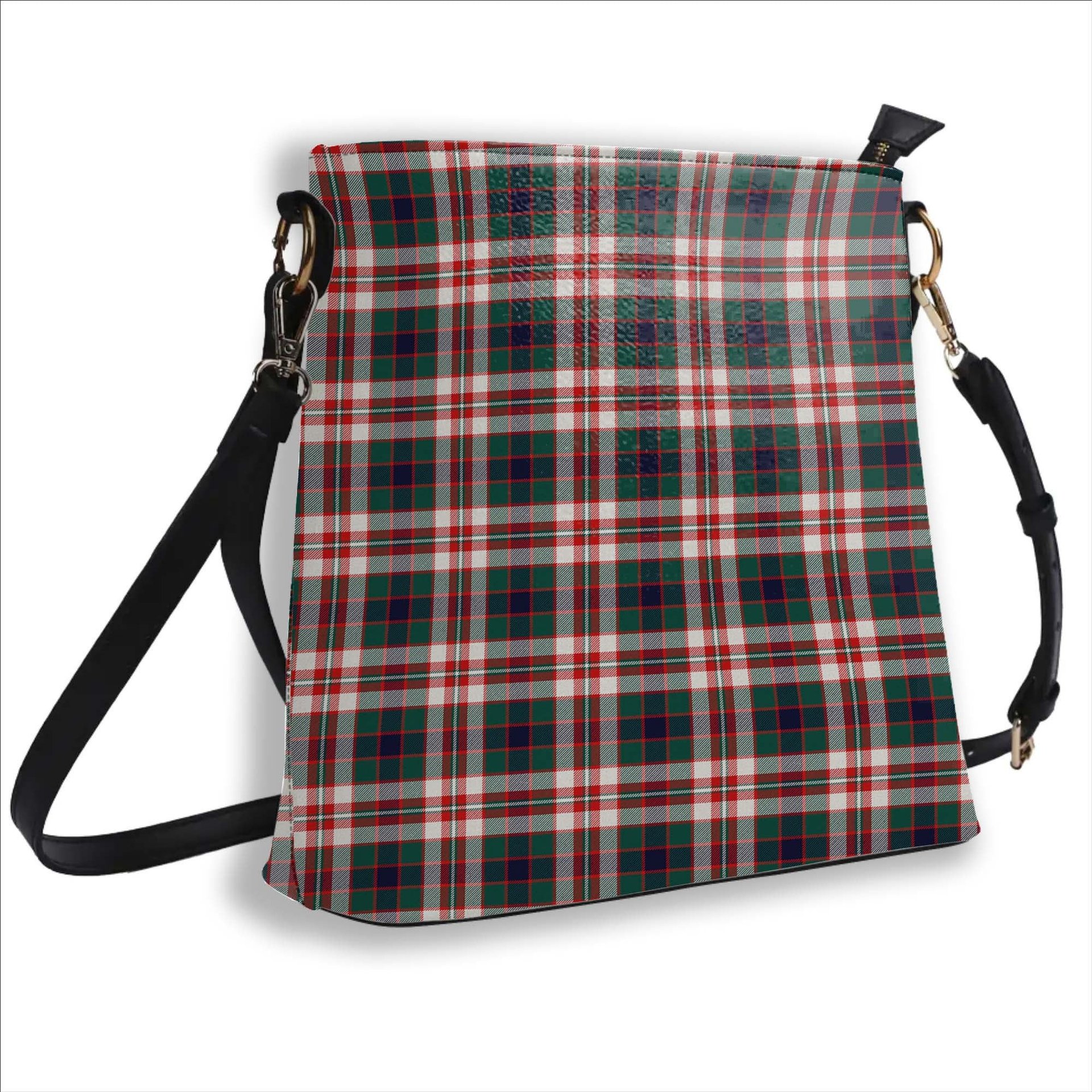 ScotsTee Shop Scottish Robertson Dress Modern Tartan Bucket Bag Ladies Shoulder Bag Midi