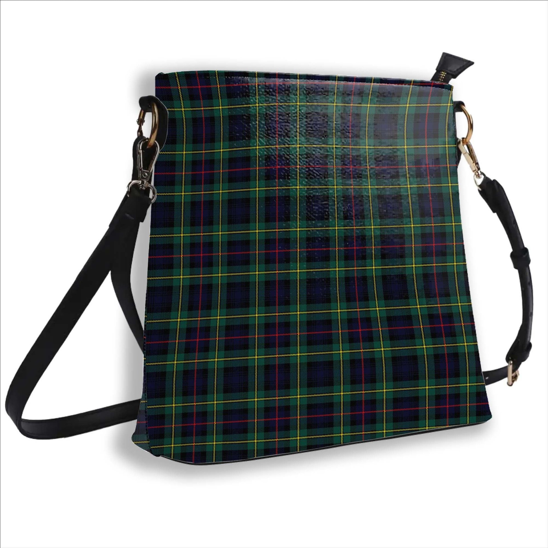 ScotsTee Shop Scottish MacLeod of Skye Modern Tartan Bucket Bag Ladies Shoulder Bag Midi