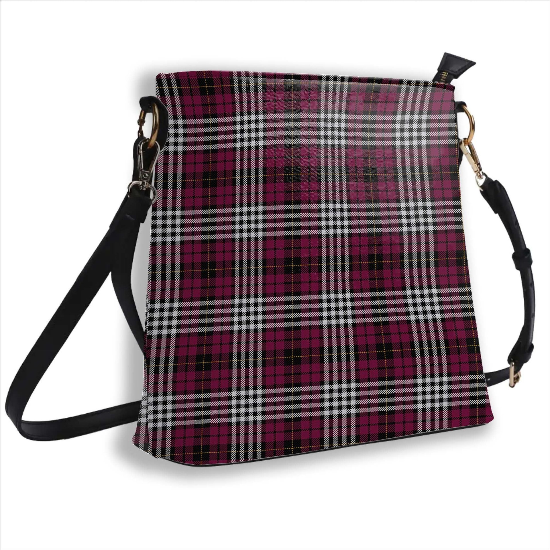 ScotsTee Shop Scottish Little of Morton Rigg Modern Tartan Bucket Bag Ladies Shoulder Bag Midi