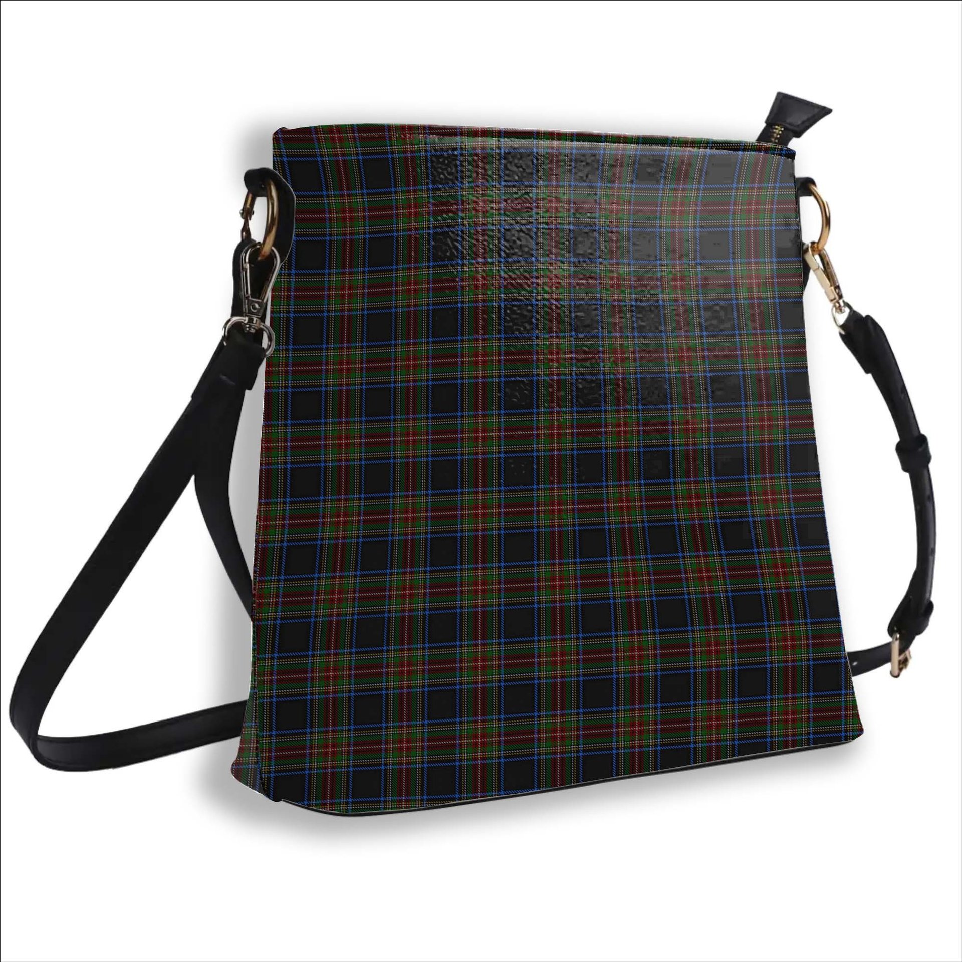 ScotsTee Shop Scottish Stewart Black 2 Tartan Bucket Bag Ladies Shoulder Bag Midi