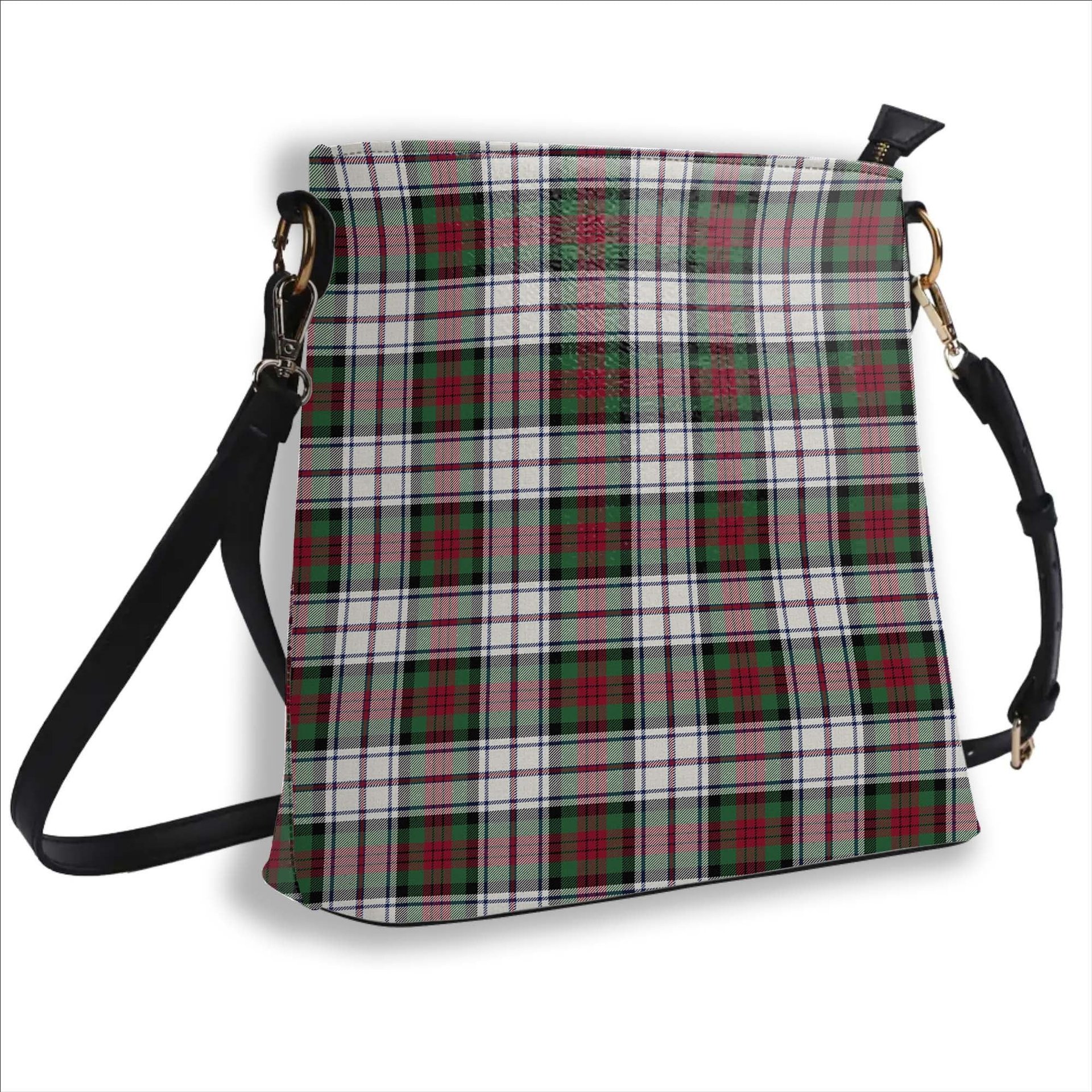 ScotsTee Shop Scottish MacDuff Dress Modern Tartan Bucket Bag Ladies Shoulder Bag Midi