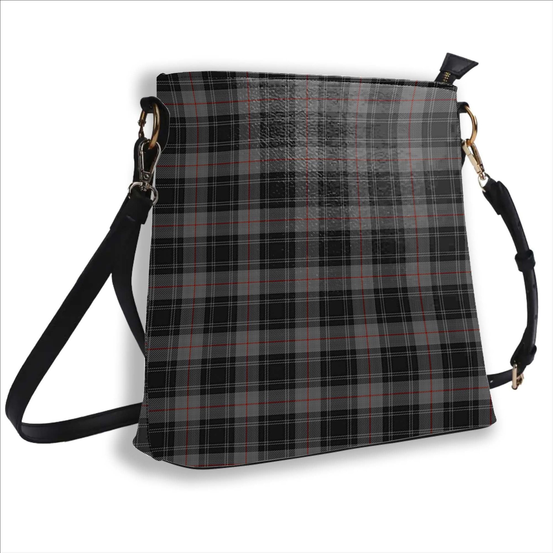 ScotsTee Shop Scottish Moffat Modern Tartan Bucket Bag Ladies Shoulder Bag Midi