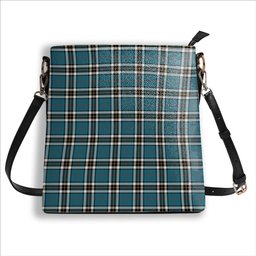ScotsTee Shop Scottish McThomas Blue Ancient Tartan Bucket Bag Ladies Shoulder Bag Midi