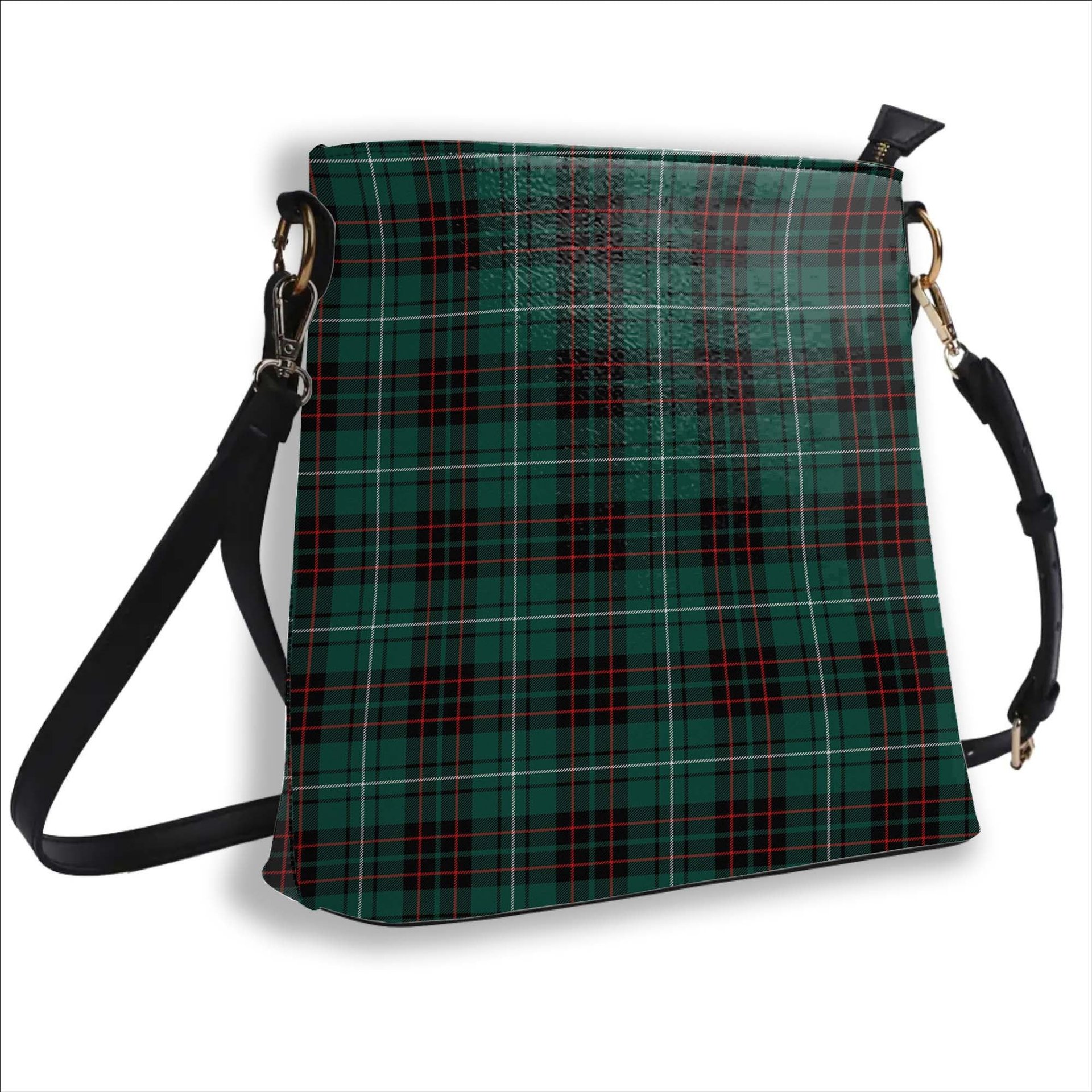 ScotsTee Shop Scottish MacAuley of Lewis Modern Tartan Bucket Bag Ladies Shoulder Bag Midi