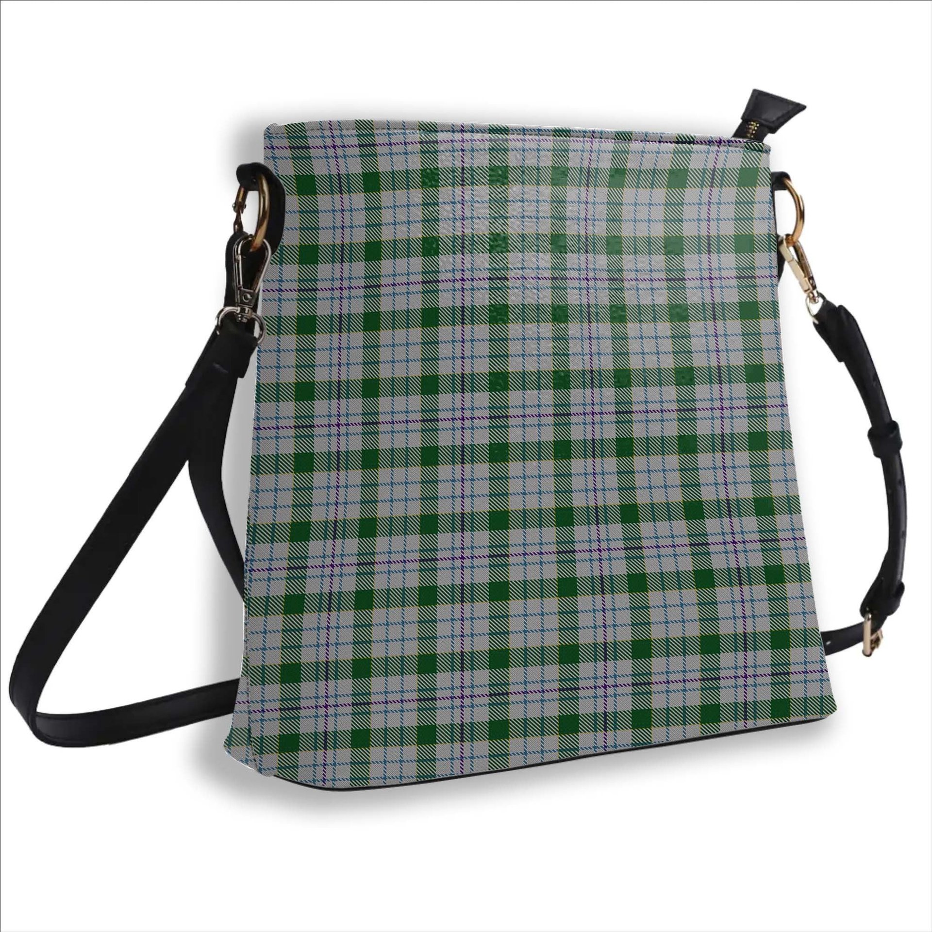 ScotsTee Shop Scottish Milne dress green Tartan Bucket Bag Ladies Shoulder Bag Midi
