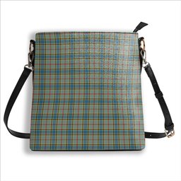 ScotsTee Shop Scottish Balfour Blue Tartan Bucket Bag Ladies Shoulder Bag Midi