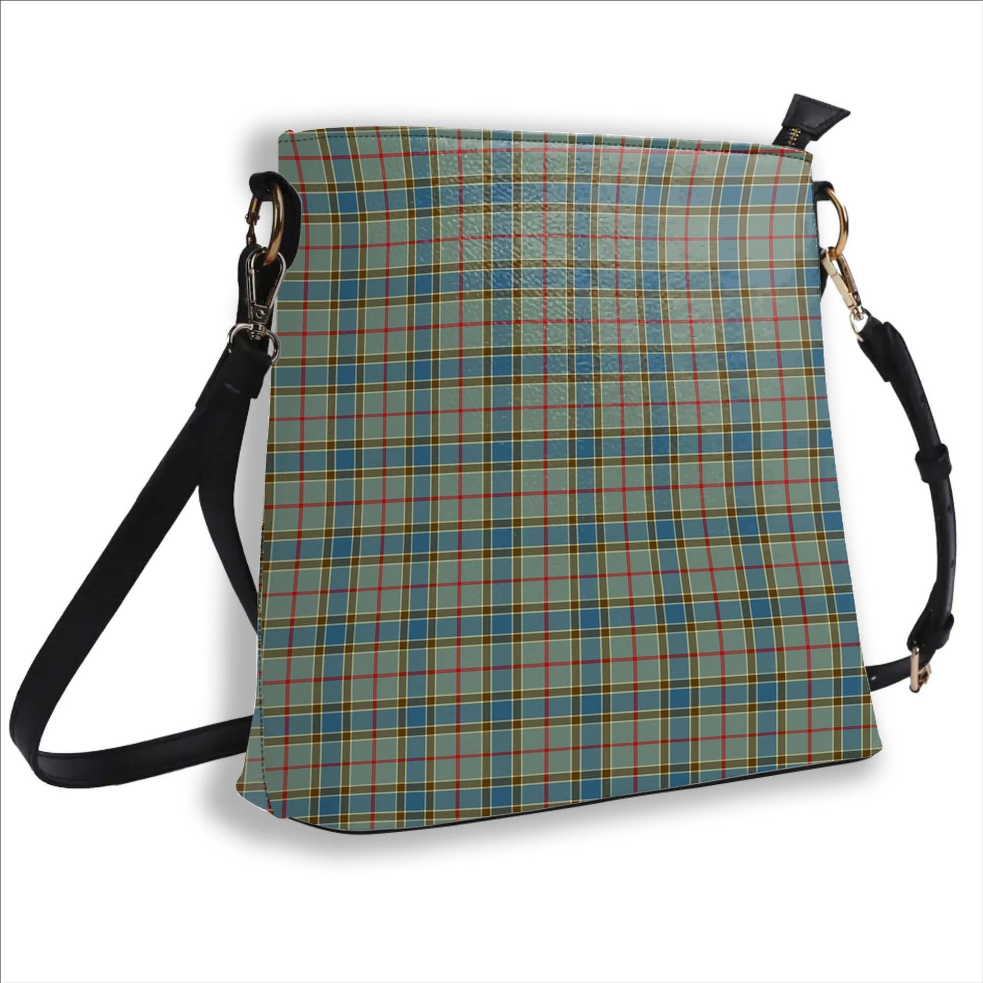 ScotsTee Shop Scottish Balfour Blue Tartan Bucket Bag Ladies Shoulder Bag Midi