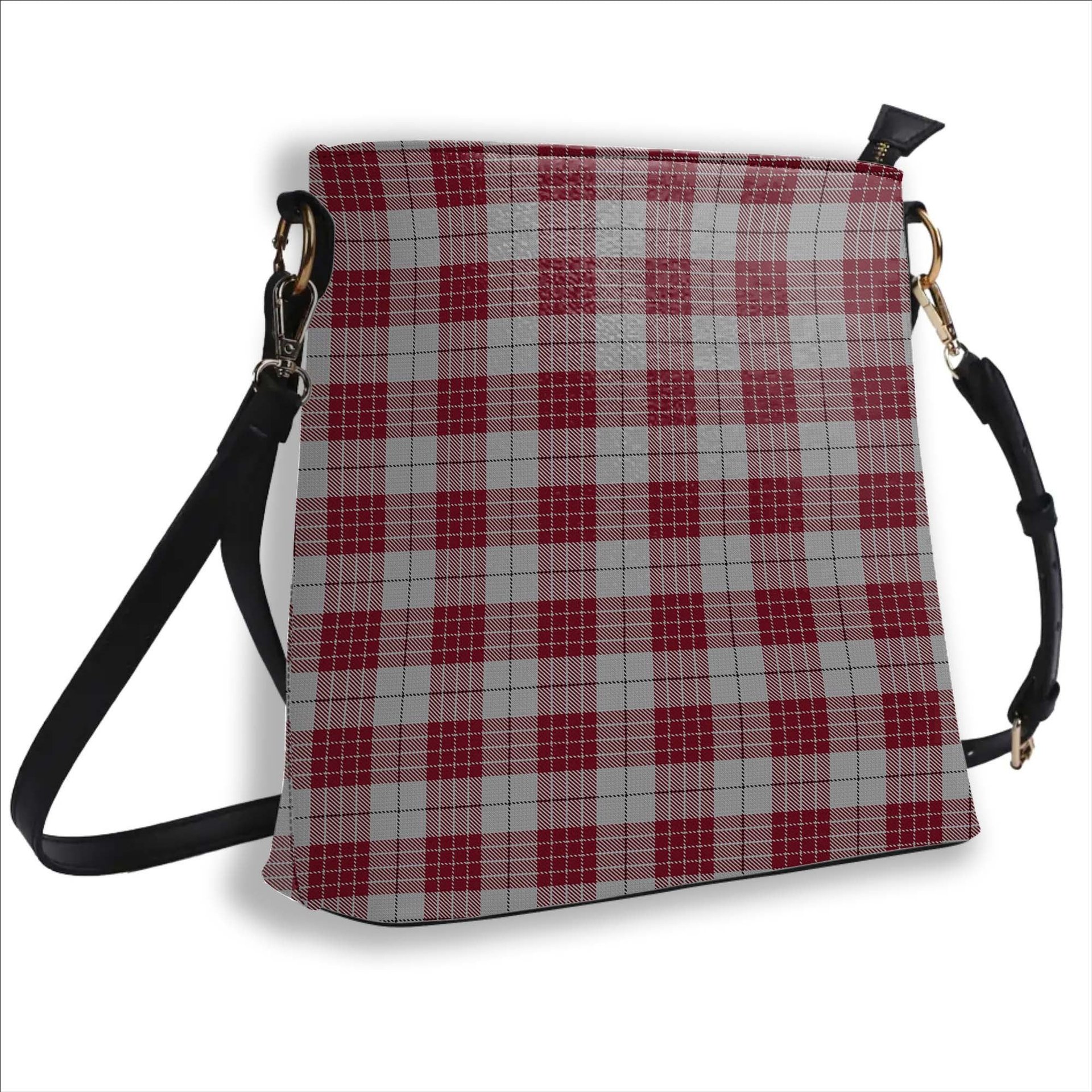ScotsTee Shop Scottish Buchanan 1842 Tartan Bucket Bag Ladies Shoulder Bag Midi