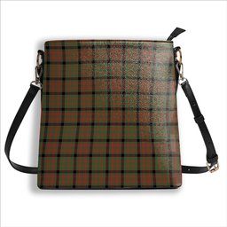 ScotsTee Shop Scottish Bowie Black Ancient Tartan Bucket Bag Ladies Shoulder Bag Midi