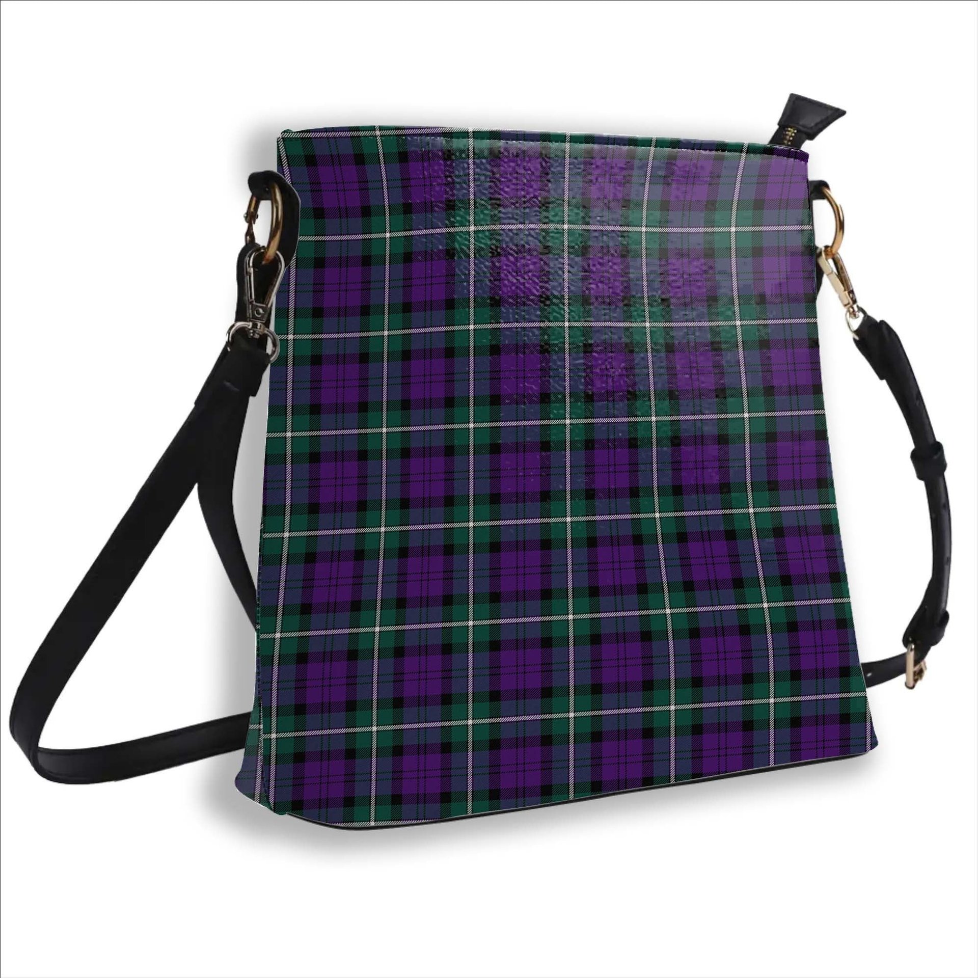 ScotsTee Shop Scottish Baillie Highland Society Modern Tartan Bucket Bag Ladies Shoulder Bag Midi
