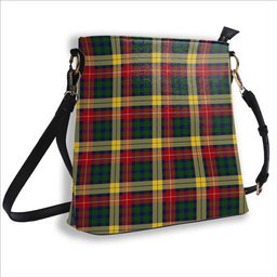 ScotsTee Shop Scottish Buchanan Tartan Bucket Bag Ladies Shoulder Bag Midi