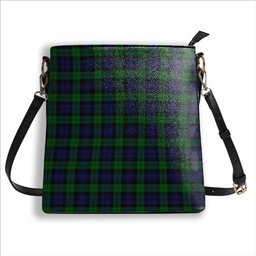 ScotsTee Shop Scottish Black Watch Tartan Bucket Bag Ladies Shoulder Bag Midi