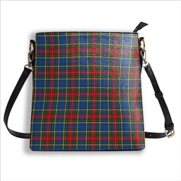 ScotsTee Shop Scottish Bethune Modern Tartan Bucket Bag Ladies Shoulder Bag Midi