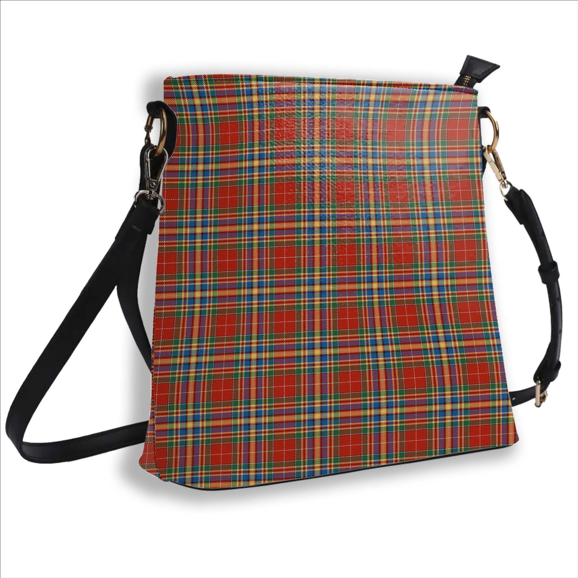 ScotsTee Shop Scottish Chattan Chief Ancient Tartan Bucket Bag Ladies Shoulder Bag Midi