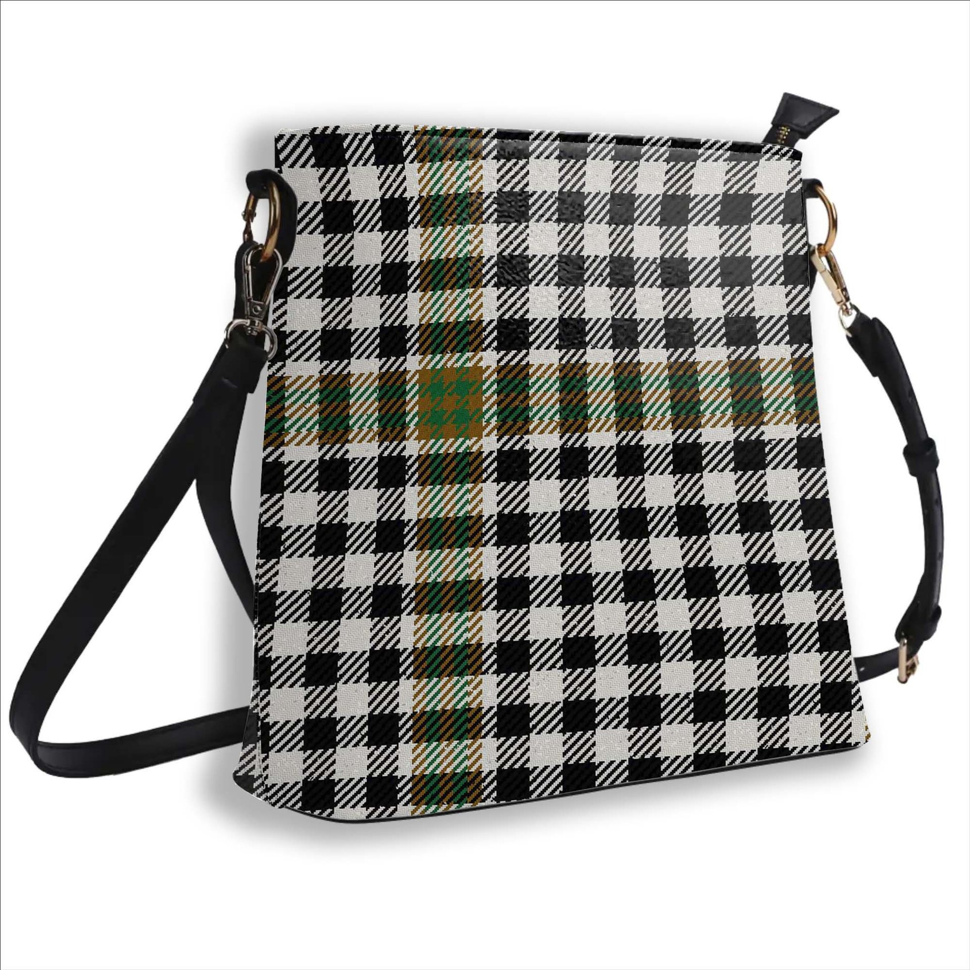 ScotsTee Shop Scottish Burns Check Ancient Tartan Bucket Bag Ladies Shoulder Bag Midi