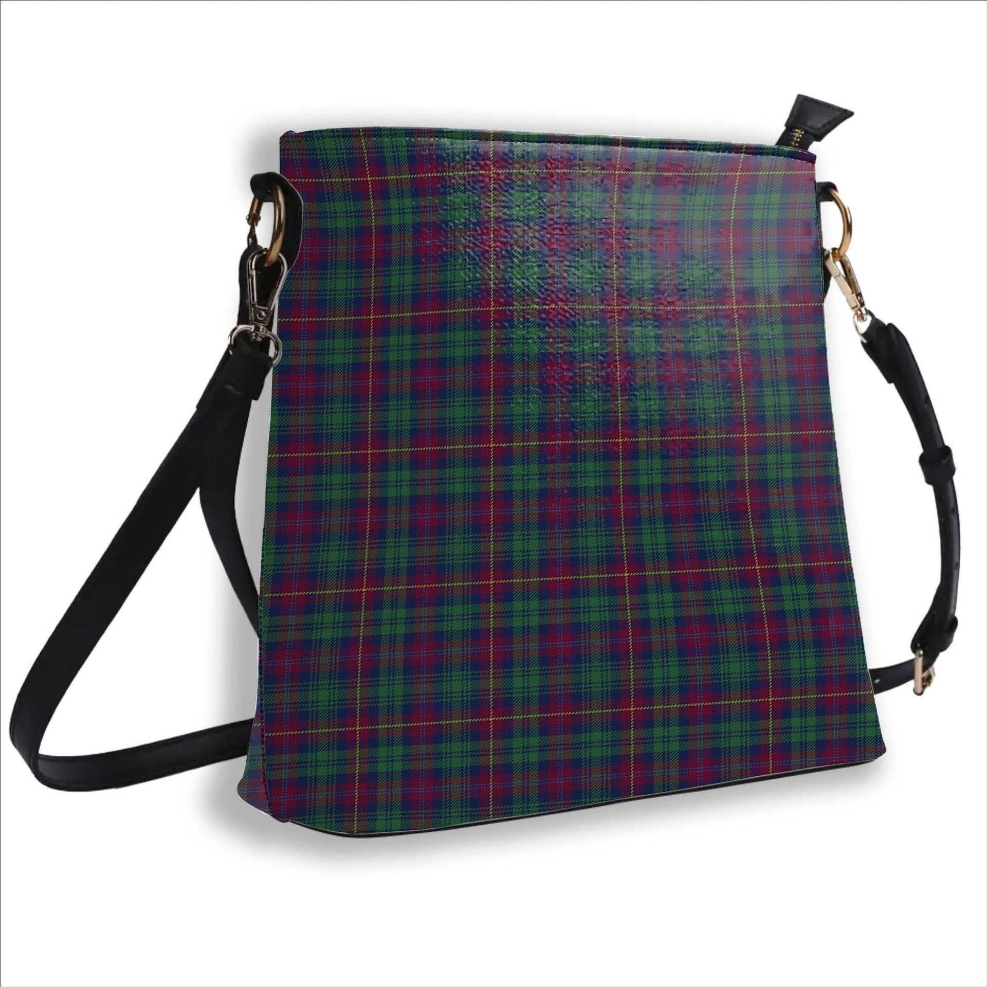 ScotsTee Shop Scottish Cairns of Finavon Modern Tartan Bucket Bag Ladies Shoulder Bag Midi