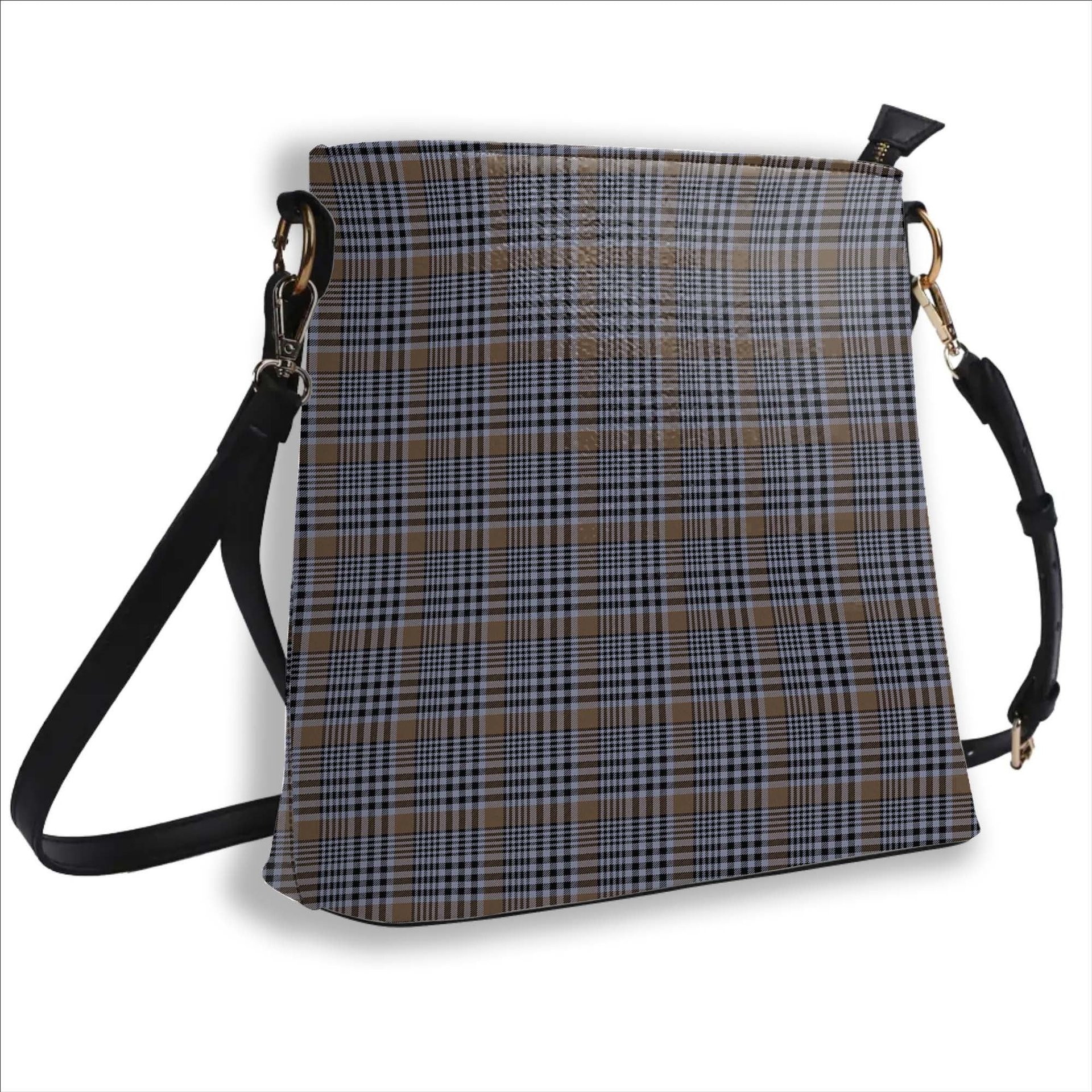 ScotsTee Shop Scottish Carnegie Check Ancient Tartan Bucket Bag Ladies Shoulder Bag Midi