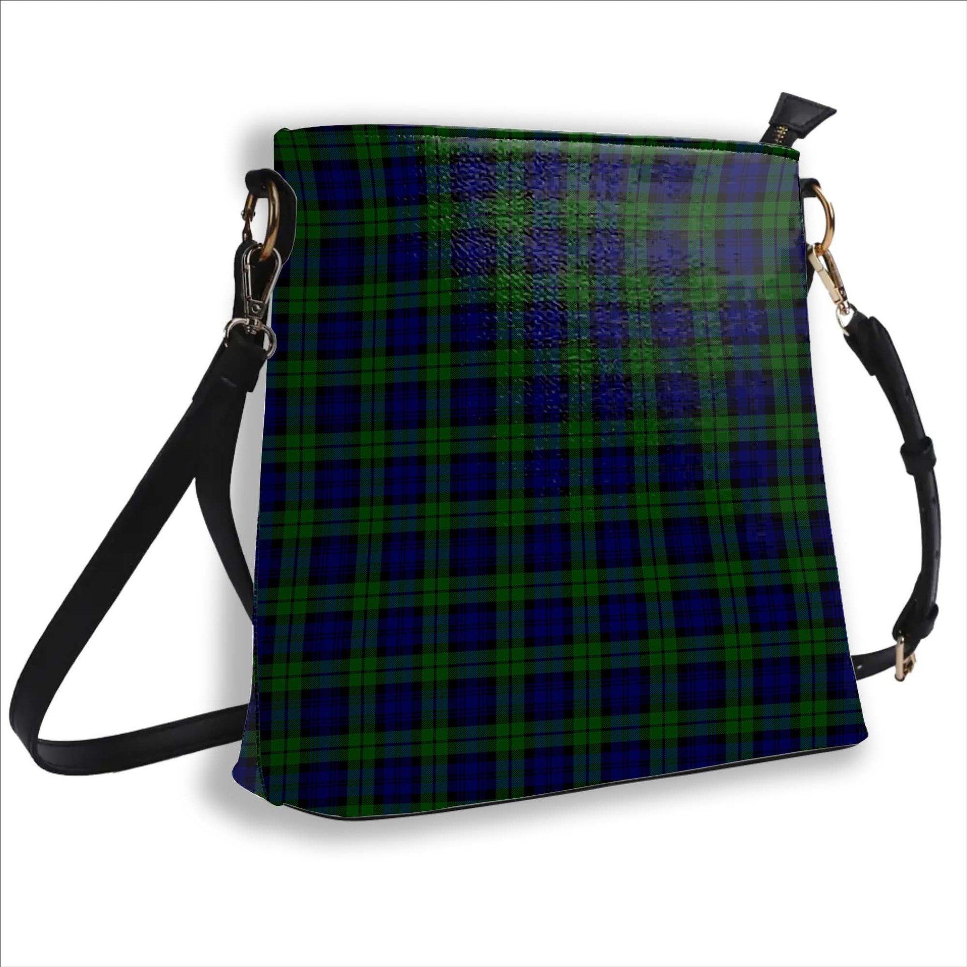 ScotsTee Shop Scottish Campbell Modern Tartan Bucket Bag Ladies Shoulder Bag Midi