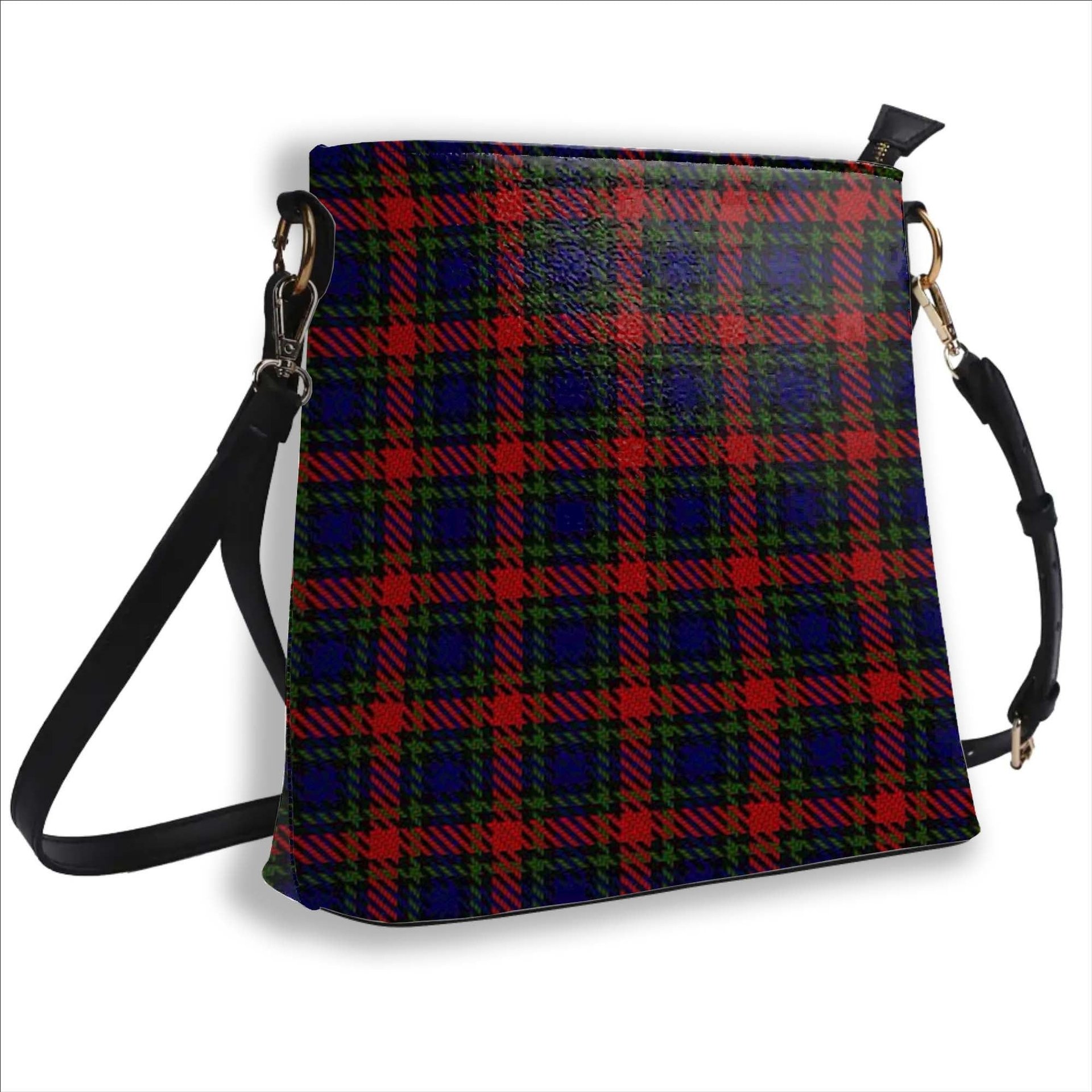 ScotsTee Shop Scottish Clark (Lion) Red Tartan Bucket Bag Ladies Shoulder Bag Midi