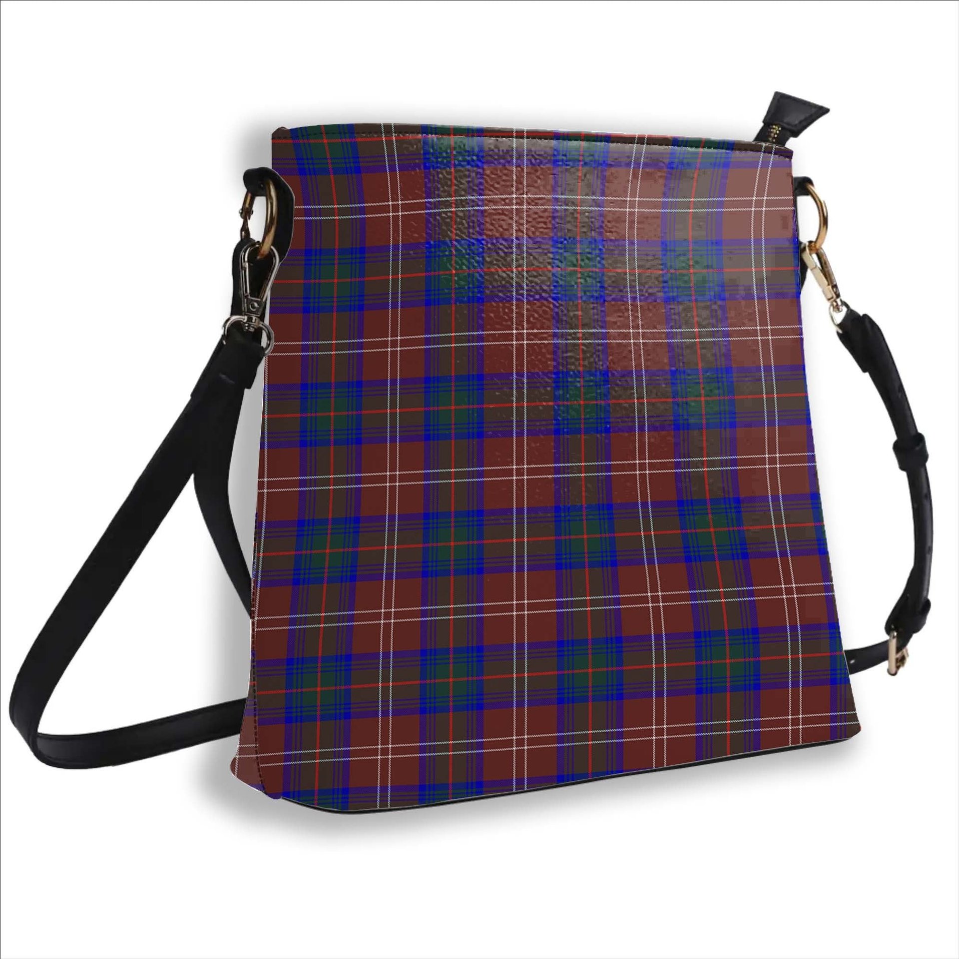 ScotsTee Shop Scottish Chisholm Hunting Modern Tartan Bucket Bag Ladies Shoulder Bag Midi