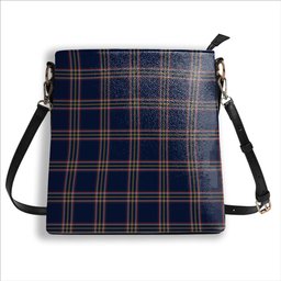 ScotsTee Shop Scottish Crichton Modern Tartan Bucket Bag Ladies Shoulder Bag Midi