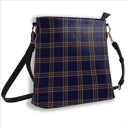 ScotsTee Shop Scottish Crichton Modern Tartan Bucket Bag Ladies Shoulder Bag Midi