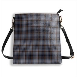 ScotsTee Shop Scottish Carnegie Check Modern Tartan Bucket Bag Ladies Shoulder Bag Midi