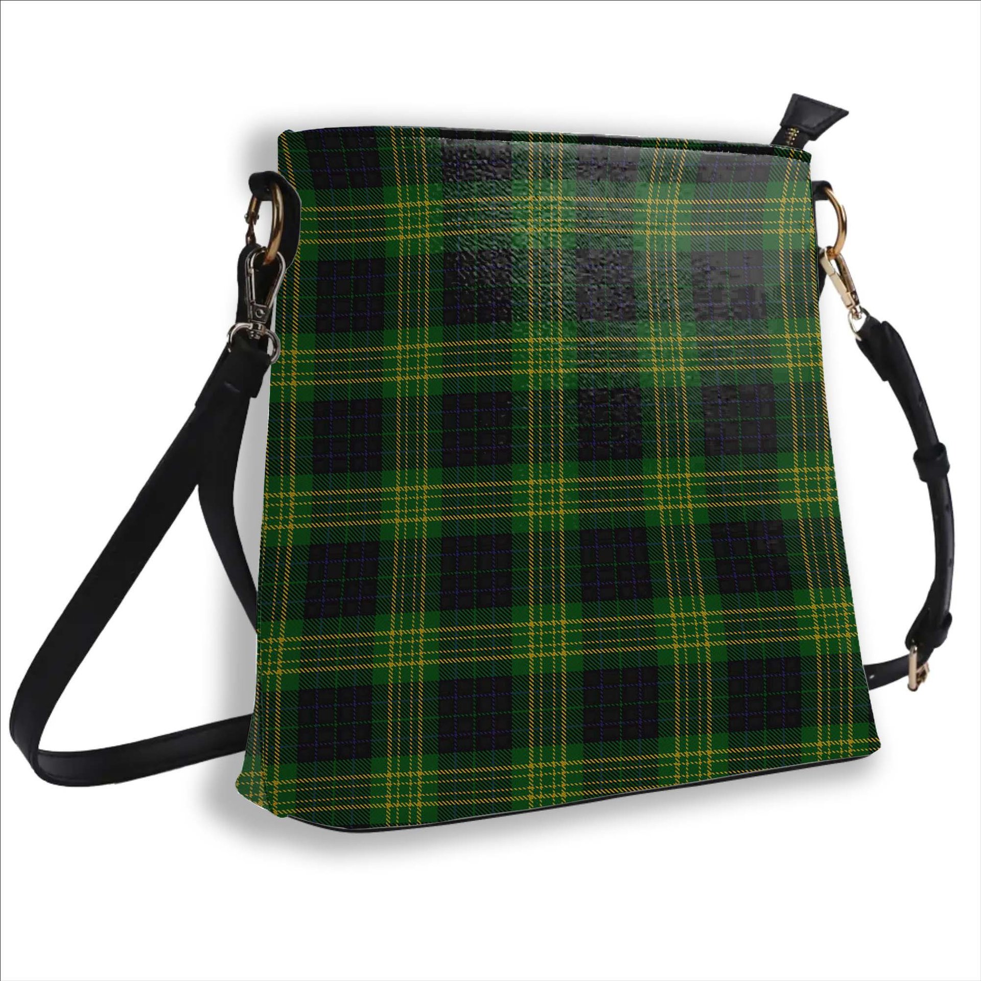 ScotsTee Shop Scottish Fitzpatrick Hunting Tartan Bucket Bag Ladies Shoulder Bag Midi