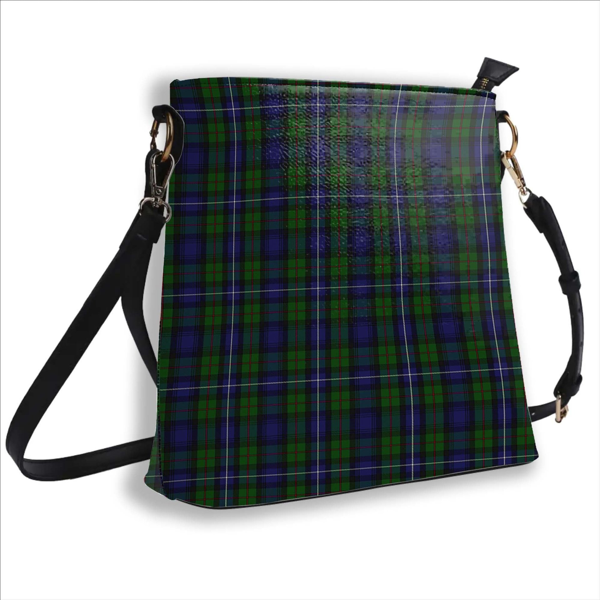 ScotsTee Shop Scottish Donnachaidh Robertson Tartan Bucket Bag Ladies Shoulder Bag Midi