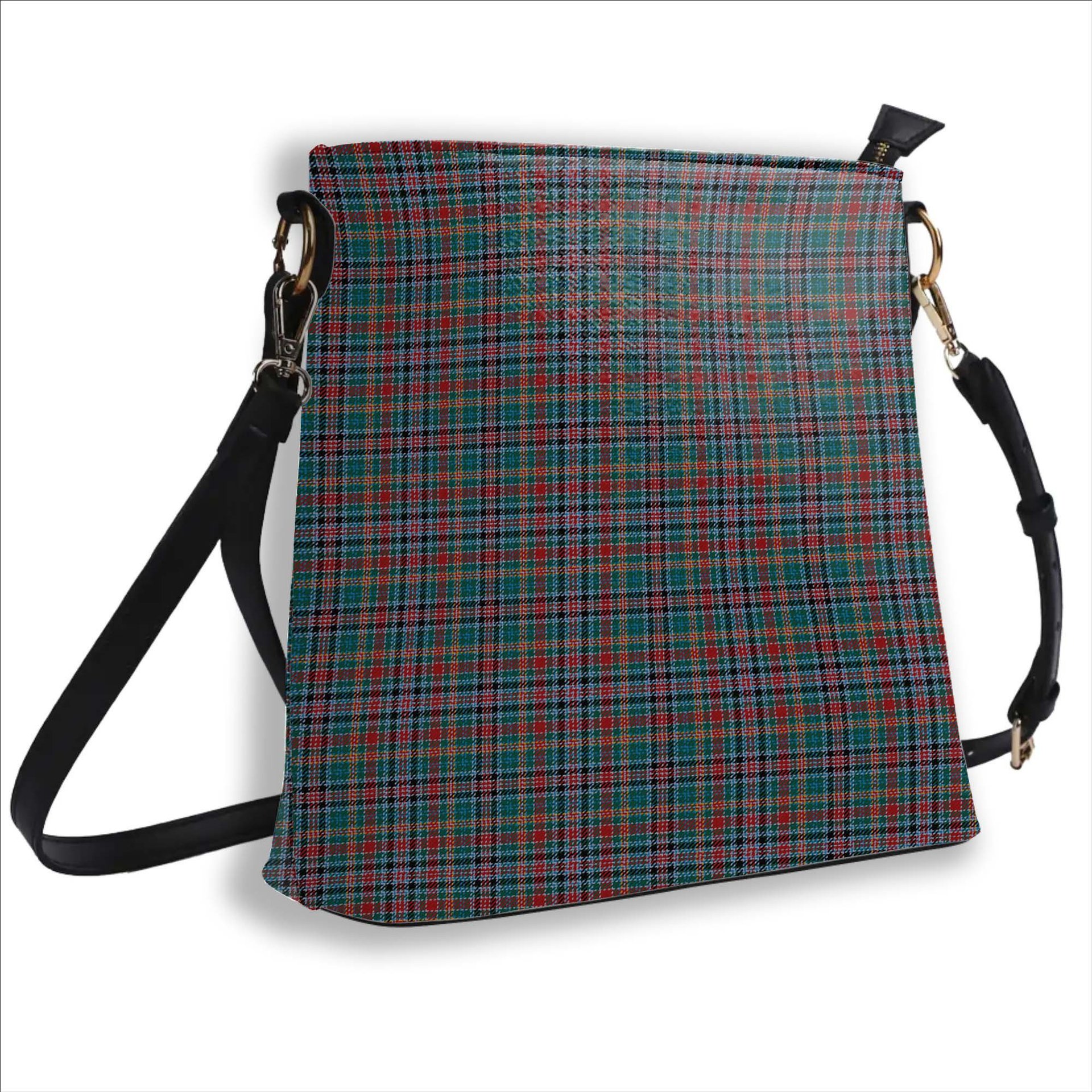 ScotsTee Shop Scottish Galbraith Old Modern Tartan Bucket Bag Ladies Shoulder Bag Midi