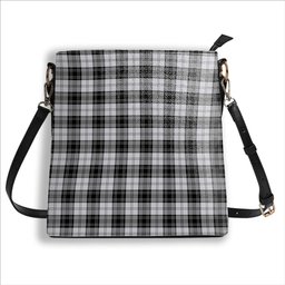 ScotsTee Shop Scottish Douglas Grey Ancient Tartan Bucket Bag Ladies Shoulder Bag Midi