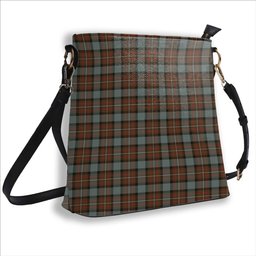 ScotsTee Shop Scottish Fergusson Weathered Tartan Bucket Bag Ladies Shoulder Bag Midi