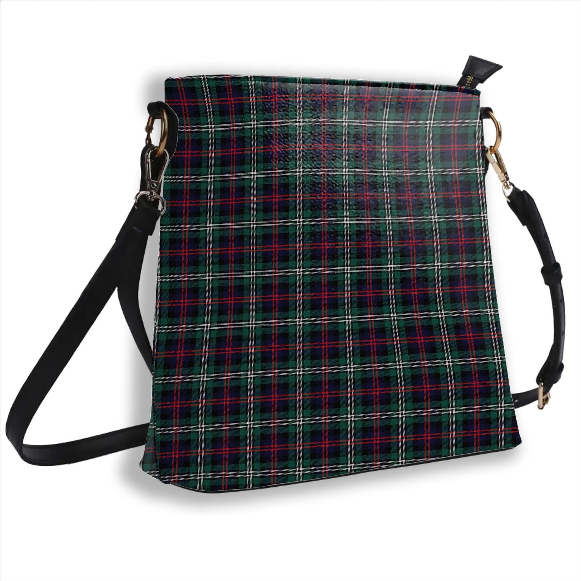 ScotsTee Shop Scottish Davidson Double Modern Tartan Bucket Bag Ladies Shoulder Bag Midi