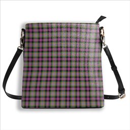 ScotsTee Shop Scottish Dundee Pink Variation Ancient Clan Tartan Bucket Bag Ladies Shoulder Bag Midi