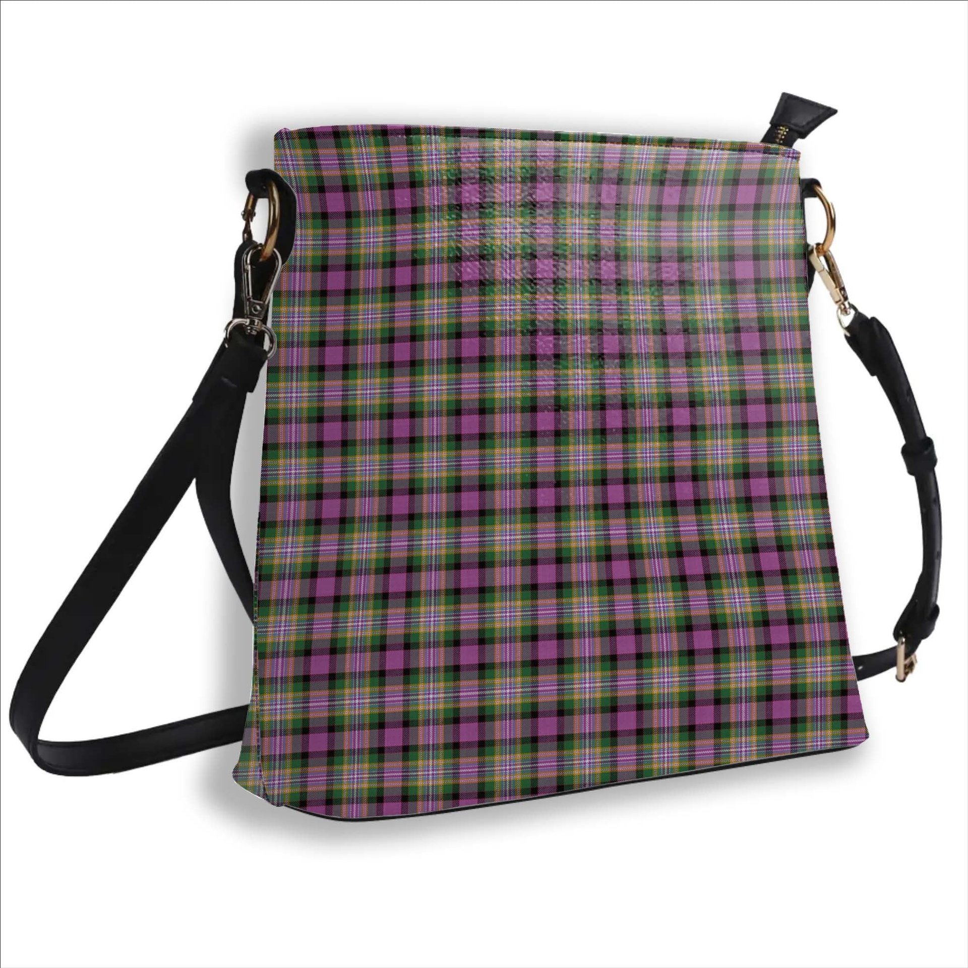 ScotsTee Shop Scottish Dundee Pink Variation Ancient Clan Tartan Bucket Bag Ladies Shoulder Bag Midi