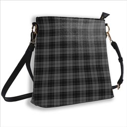 ScotsTee Shop Scottish Douglas Grey Tartan Bucket Bag Ladies Shoulder Bag Midi