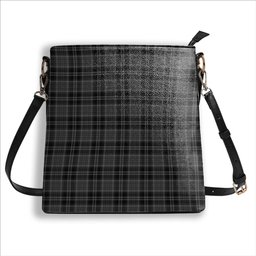 ScotsTee Shop Scottish Drummond Grey Tartan Bucket Bag Ladies Shoulder Bag Midi