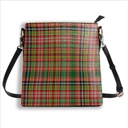 ScotsTee Shop Scottish Drummond of Strathallan Ancient Tartan Bucket Bag Ladies Shoulder Bag Midi