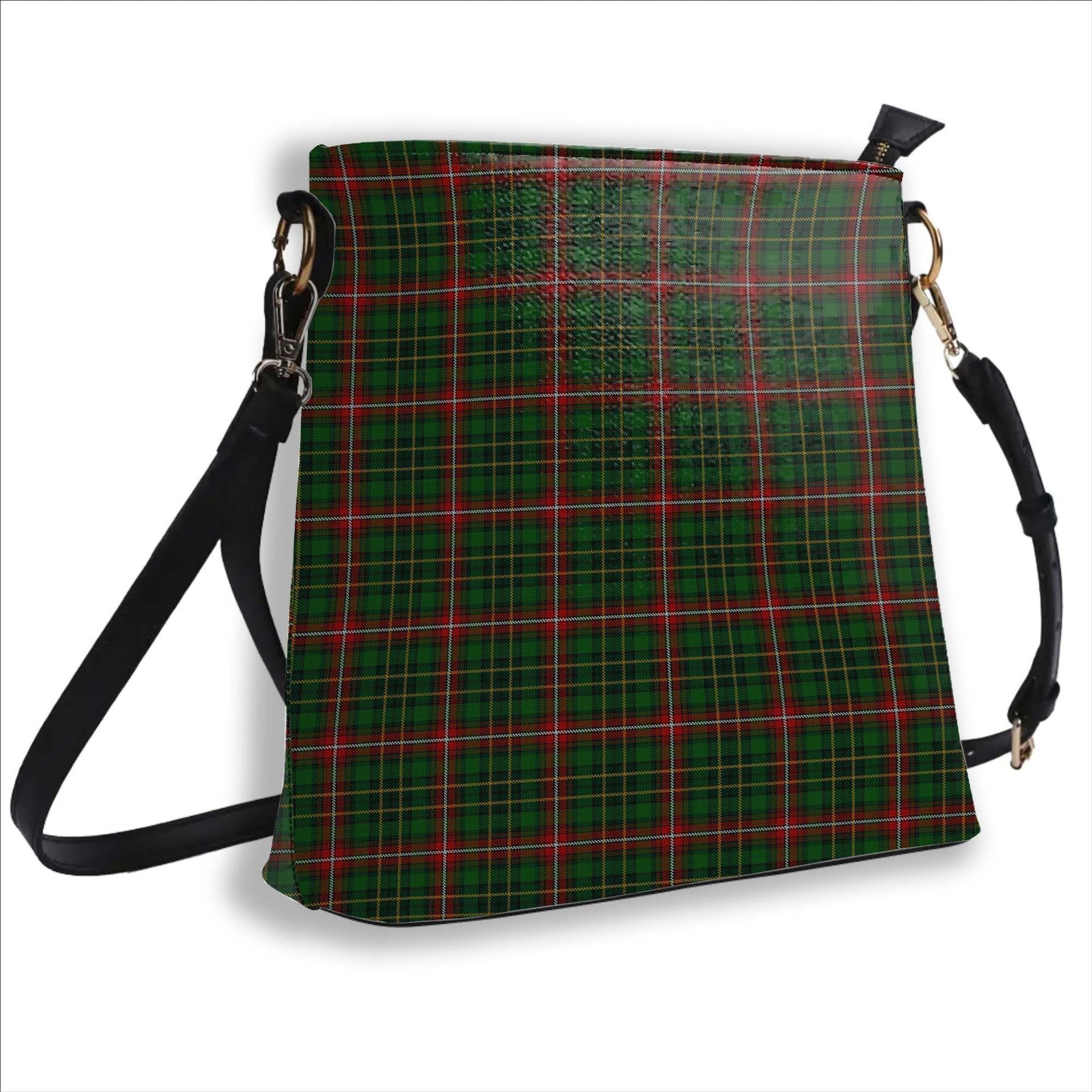 ScotsTee Shop Scottish Donegal County, Crest Range Tartan Bucket Bag Ladies Shoulder Bag Midi