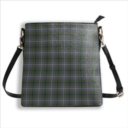 ScotsTee Shop Scottish Douglas Green Ancient Tartan Bucket Bag Ladies Shoulder Bag Midi