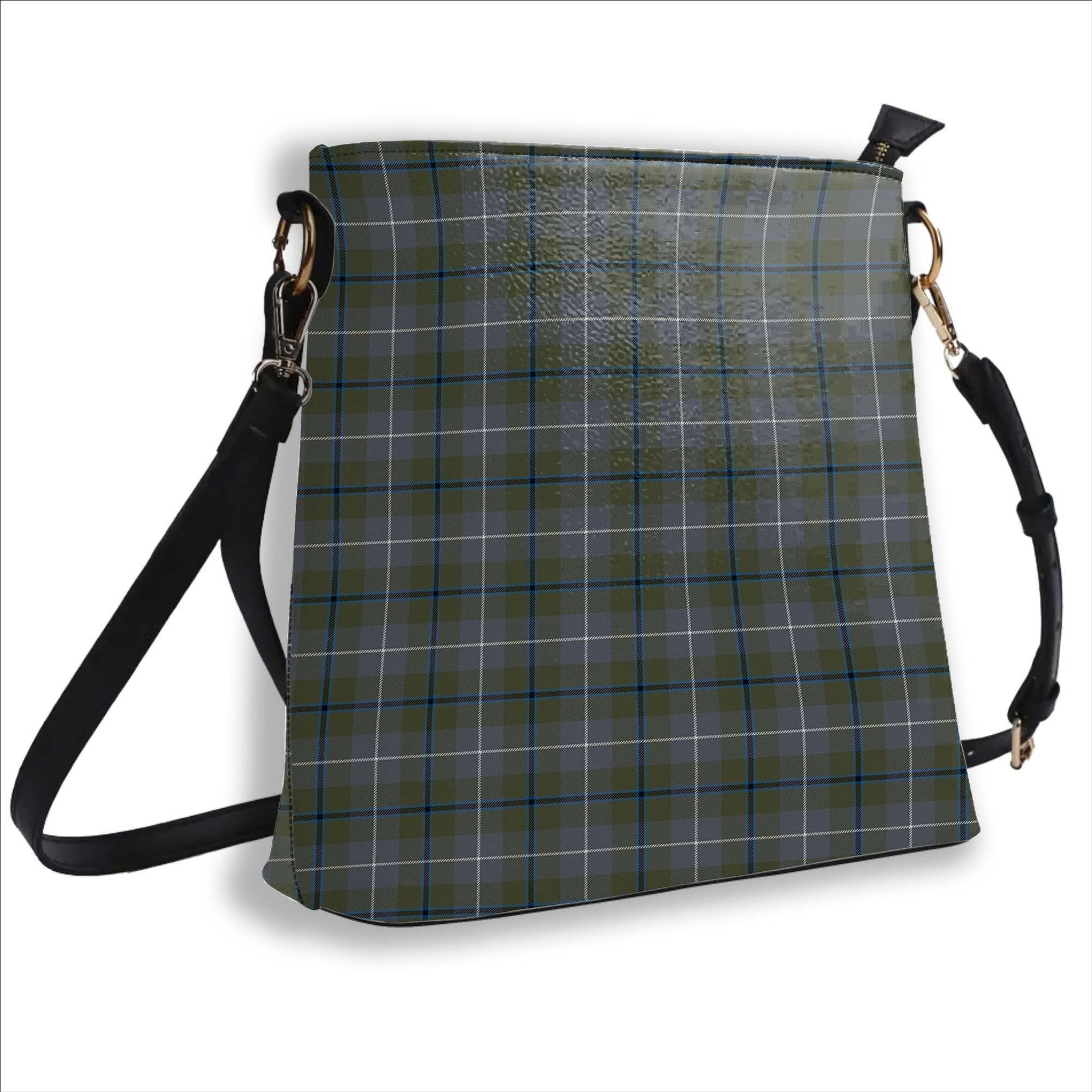 ScotsTee Shop Scottish Douglas Green Ancient Tartan Bucket Bag Ladies Shoulder Bag Midi