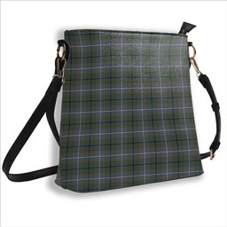 ScotsTee Shop Scottish Douglas Green Ancient Tartan Bucket Bag Ladies Shoulder Bag Midi