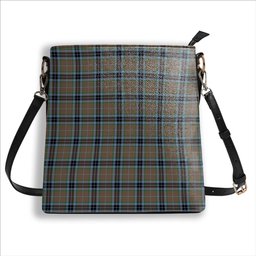 ScotsTee Shop Scottish McTavish Hunting Ancient Tartan Bucket Bag Ladies Shoulder Bag Midi